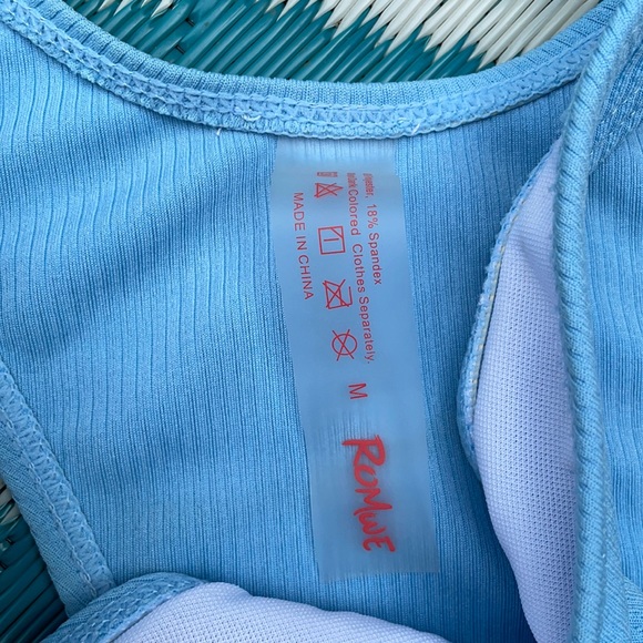 3 for $15🚨 NWOT Powder Blue Cheeky Bikini Bottoms - Picture 2 of 3